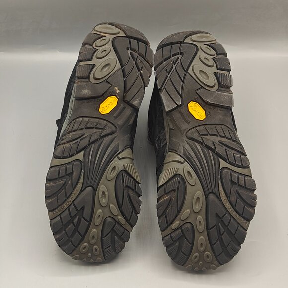 Merrell MOAB Hiking Boots Men's Size 10 Black Mesh Waterproof Vibram J06049 - Picture 8 of 11